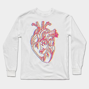 Distorted Heart Long Sleeve T-Shirt